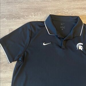 Nike Michigan State Spartans Black Polo short sleeve XL